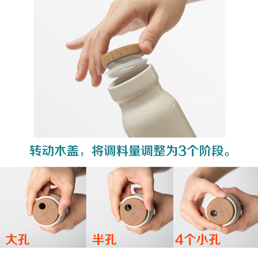 韩国直邮 tackaon陶瓷调料瓶调味瓶收纳盒 简约调味罐盐罐佐料瓶 - 图1