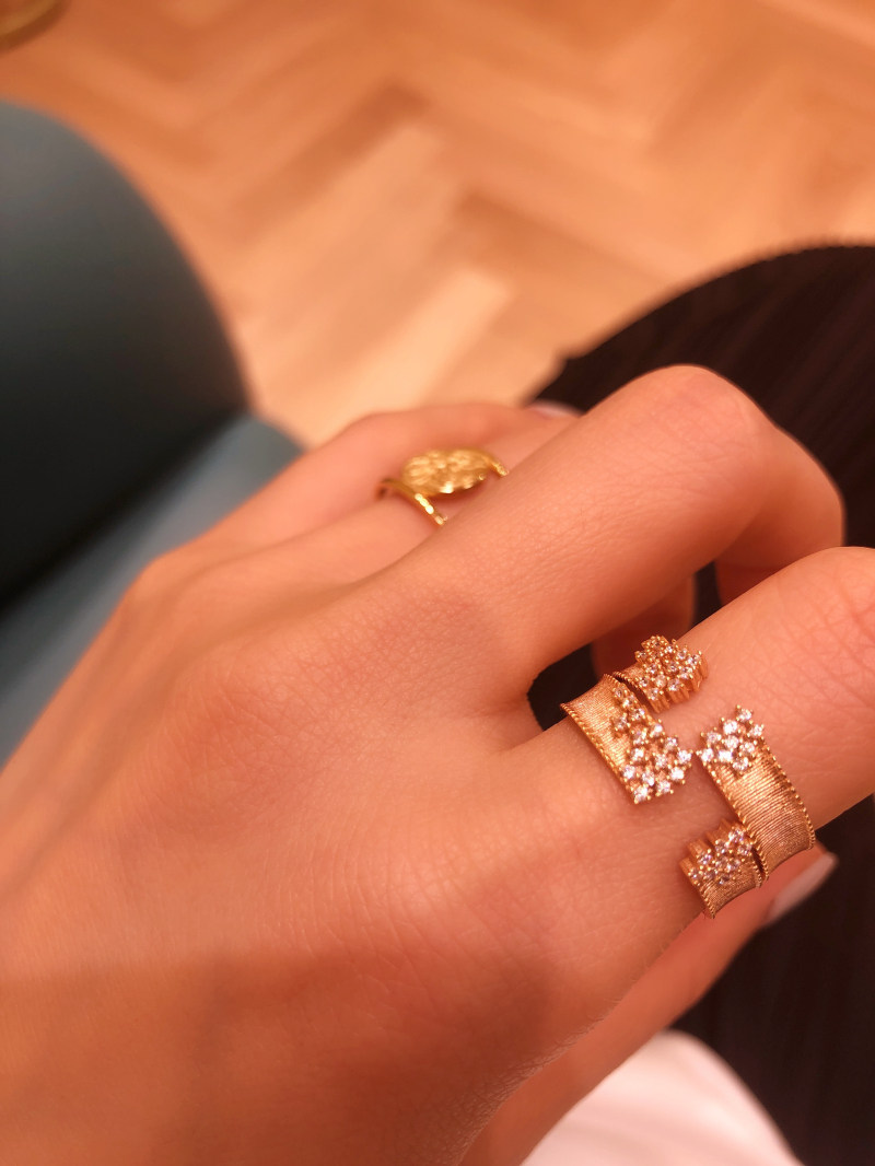 网红ins风小众纯银镀金币开口戒指 香家从黄昏起飞戒指/指环