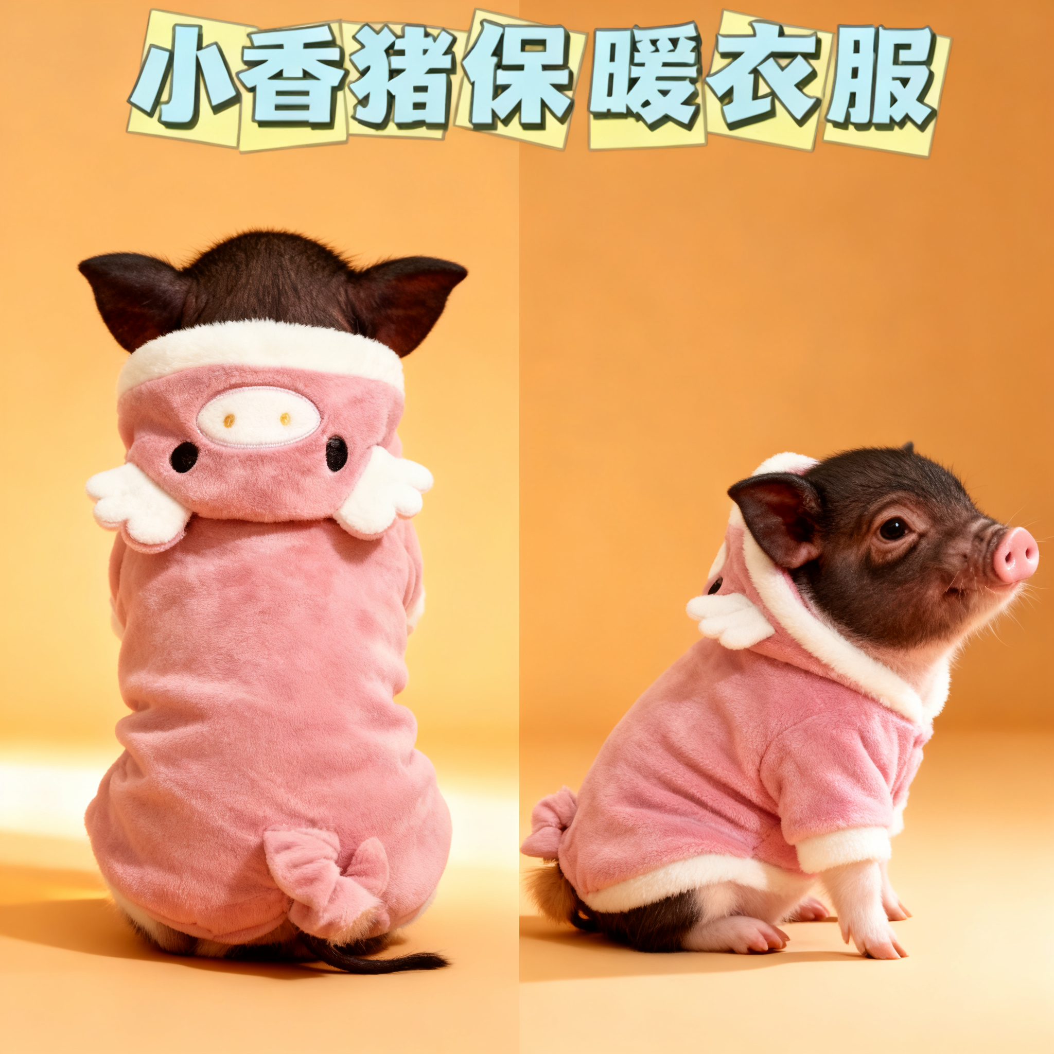 小香猪衣服保暖秋冬季专用宠物猪穿的衣服可爱泰国迷你猪生活用品,淘宝优惠券,粉丝福利购,淘宝优惠卷