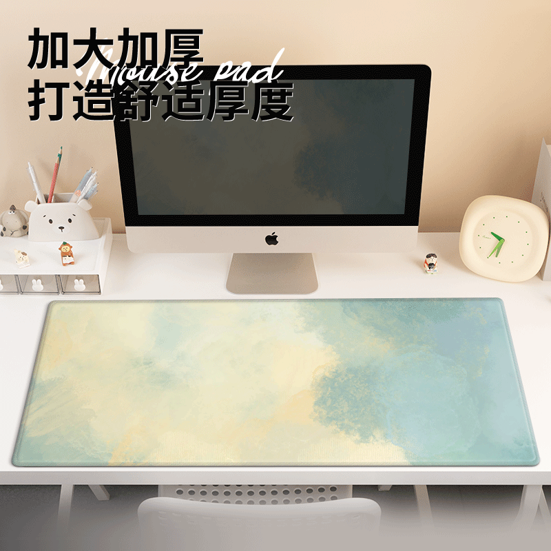 鼠标垫子超大女生办公室工位桌垫高颜值游戏电脑键盘垫滑鼠垫定制,淘宝优惠券,粉丝福利购,淘宝优惠卷
