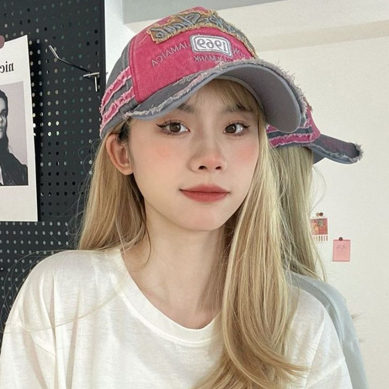 复古破洞毛边水洗做旧鸭舌帽棒球帽街头小众潮牌男女时尚百搭,淘宝优惠券,粉丝福利购,淘宝优惠卷