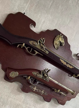 欧式仿古实木摆设把玩小众装饰品