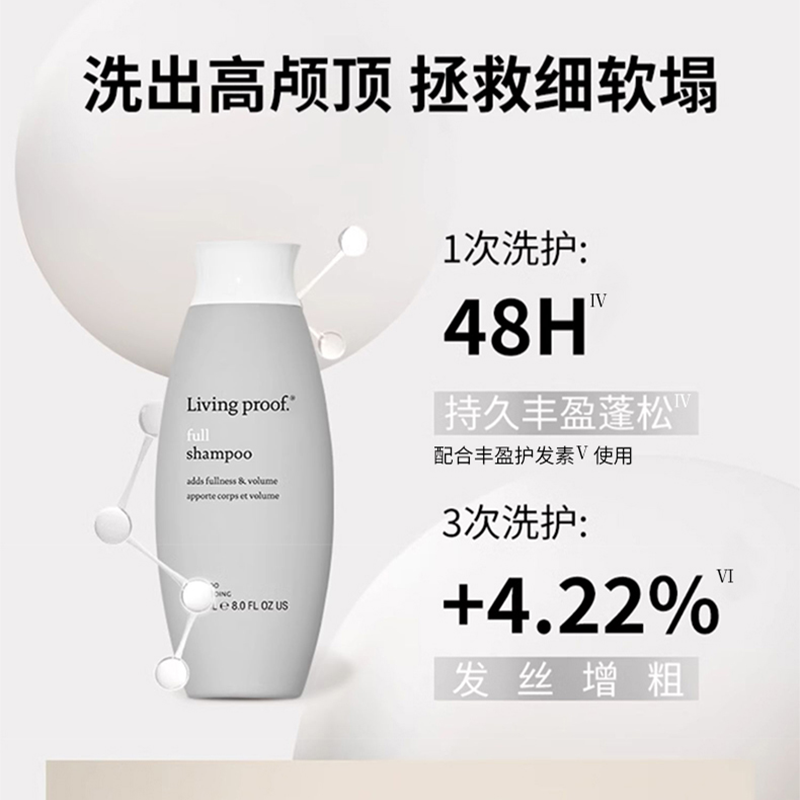 【立即抢购】Livingproof缕灵丰盈蓬松控油洗发水护发素710ml