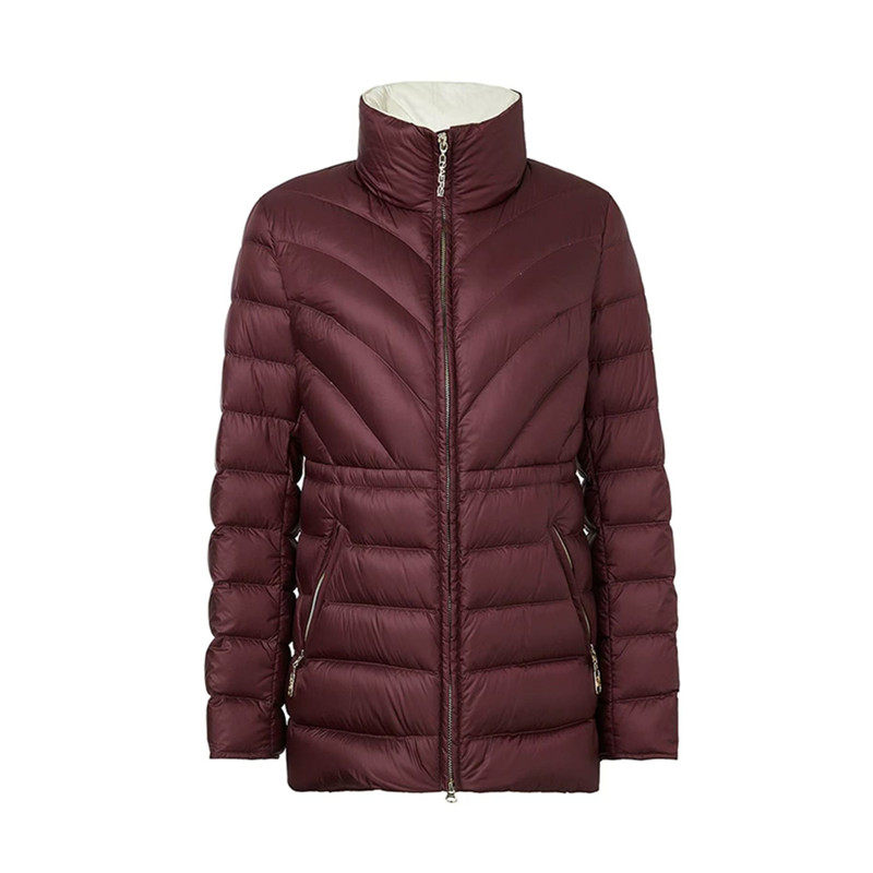 娜家商场同款女装2025冬季新款时尚立领收腰显瘦保暖羽绒服外套女