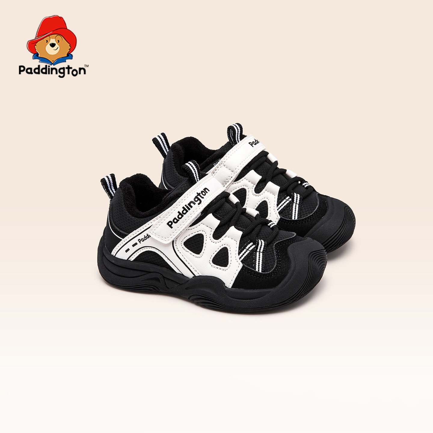 帕丁顿熊儿童学步鞋男童2025冬季新款女宝宝运动机能加绒二棉鞋子,淘宝优惠券,粉丝福利购,淘宝优惠卷