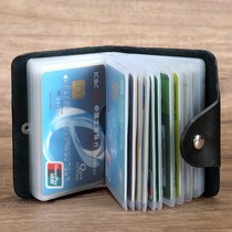 Card Bag Men Genuine Leather Delicacy High-end Multi-Position Multi-Position Card Bag Ultra Slim Large Capacity Cardholder Slim