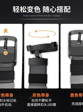 尼龙编织工装休闲战术皮带
