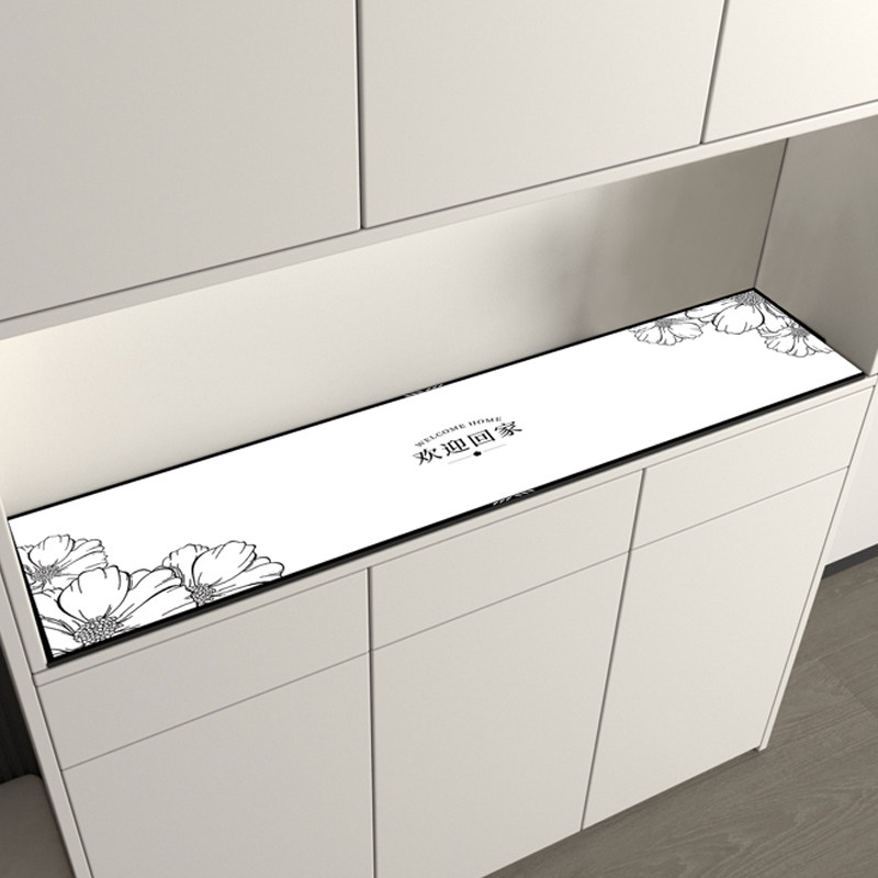 鞋柜台面垫欢迎回家简约电视柜桌垫防水防油免洗餐边柜玄关桌面垫,淘宝优惠券,粉丝福利购,淘宝优惠卷