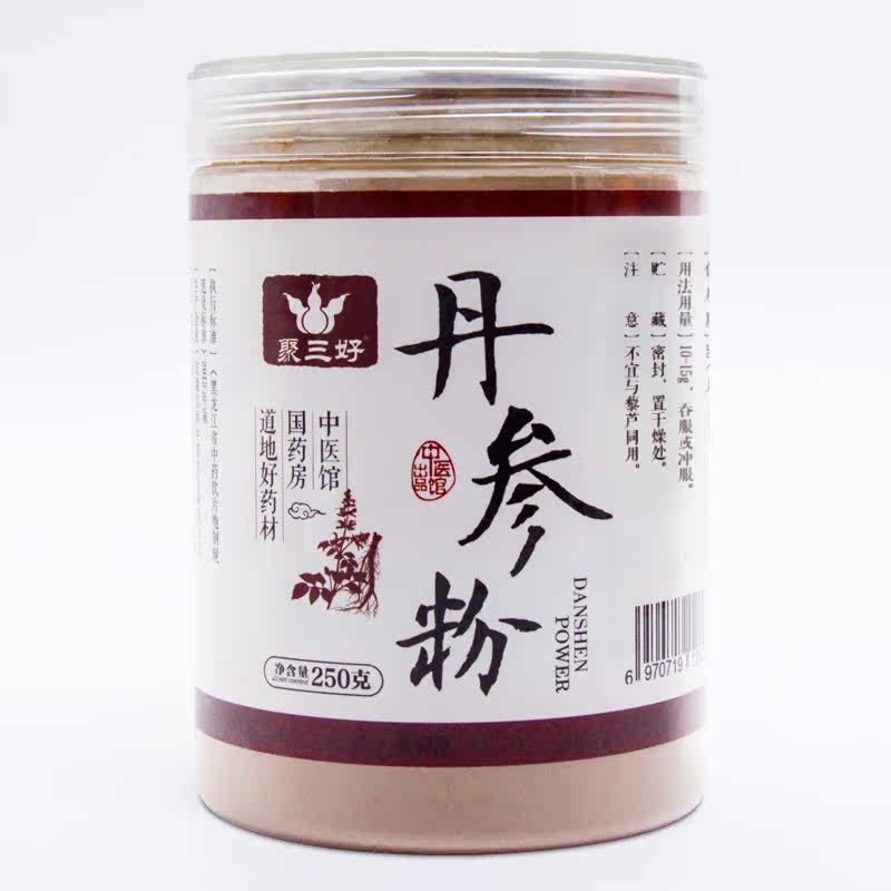 聚三好丹参粉天麻粉套餐500g超细粉 聚三好三七