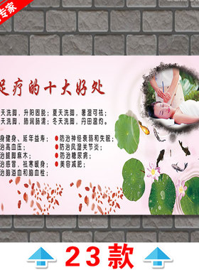 推拿中医养生馆广告画