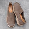 Single-layer cowhide over-the-foot lightweight tendon-soled lazy shoes for men