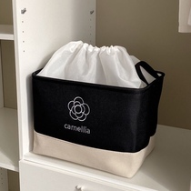 Nordic Wind Increased Cloth Art Storage Locker Wardrobe finishing box Toy basket Home Dormitory Debris box containing box