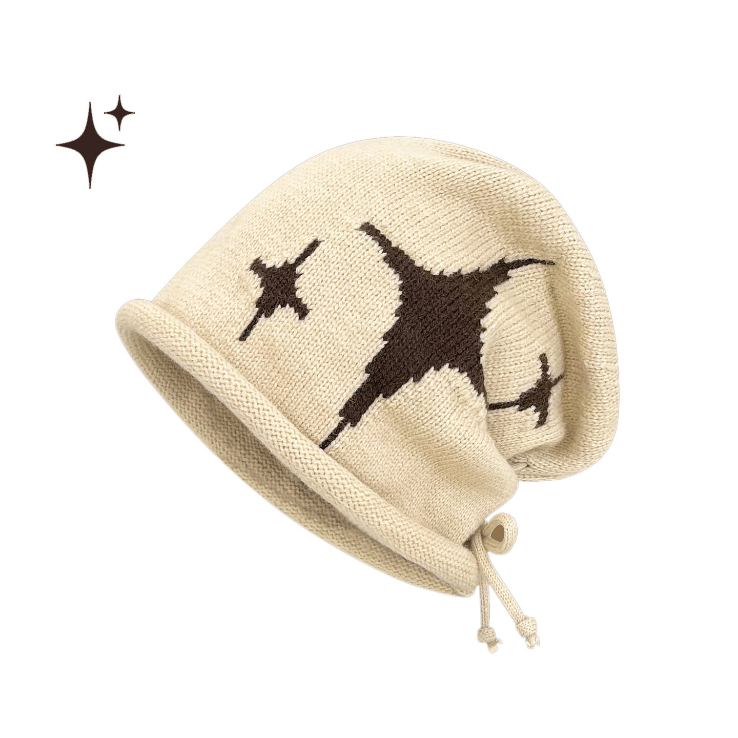 时髦堆堆月子帽女秋冬季显脸小针织帽女2025新款保暖可爱冷帽防寒,淘宝优惠券,粉丝福利购,淘宝优惠卷