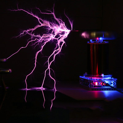 磁暴线圈10厘米长特斯拉线圈人造闪电手摸线圈炫酷实验电音展示 - 图2