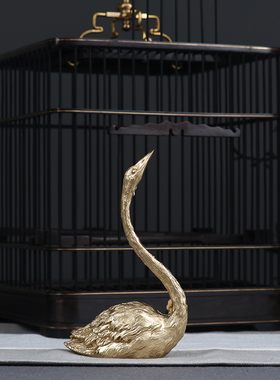 优选锦朝c 新中式古典鸟笼摆件 样板房间家居客厅书房会所玄关软