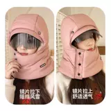 Удерживающий тепло зимний дорожный флисовый шарф, объектив, теплые наушники