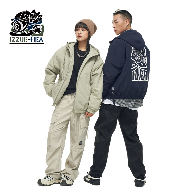 HEA X i.t izzue联名国潮棉衣棉服外套男新款冬季休闲保暖面包服 - 图0