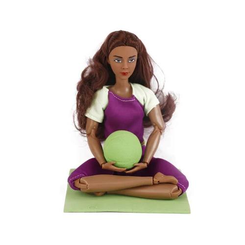 Kawaii Items Yoga Figures 30 cm Black Dolls Kids Toys Collec-图0