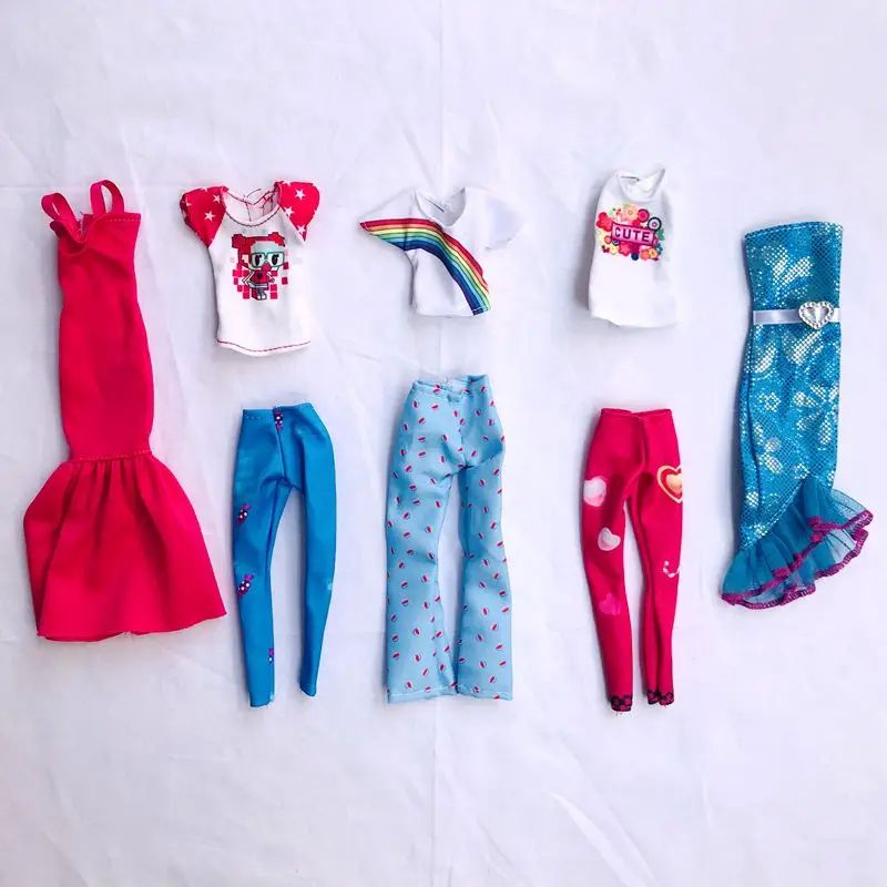 Dolls Clothes Tops Pants Dressing Kids Toys Free Shipping It - 图3