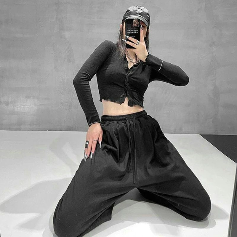 Summer Oversized Sweatpants Women High Waist Baggy Jogger Wi - 图2