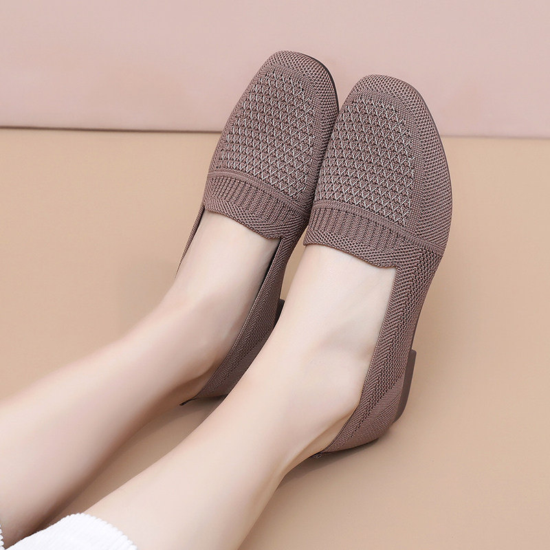 春夏新款老北京布鞋女妈妈鞋舒适平底单鞋一脚蹬浅口女鞋轻便透气,淘宝优惠券,粉丝福利购,淘宝优惠卷