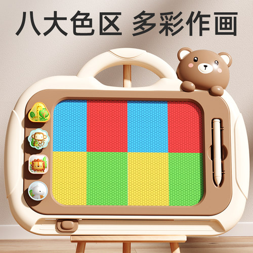 儿童画板家用婴幼儿磁性力写字板可擦宝宝1一2岁涂鸦画画玩具小孩 - 图0