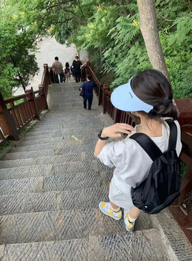 空顶防晒帽子女夏季遮脸