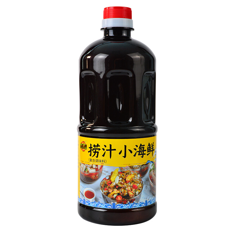 食宴麻辣捞汁小海鲜调料汁1kg 凉拌菜调味料蘸料商用家用即食 - 图0