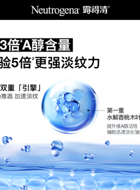 【海外店】露得清a醇晚霜新生面霜精华紧致淡化细纹保湿乳液正品