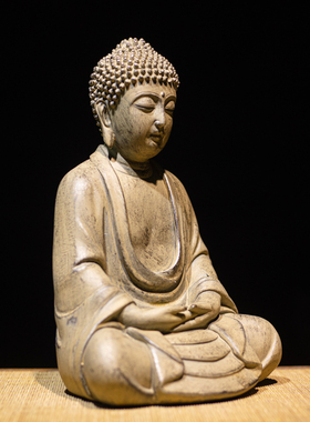 新中式摆件佛像走廊禅意装饰品