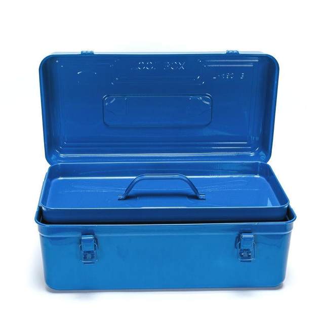 Hardware iron tool box multi-functional suitcase repair tool portable size car household storage box