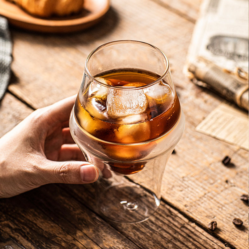 手冲咖啡杯250ml品鉴杯双层闻香品香杯单品分享杯小容量玻璃杯子 - 图0