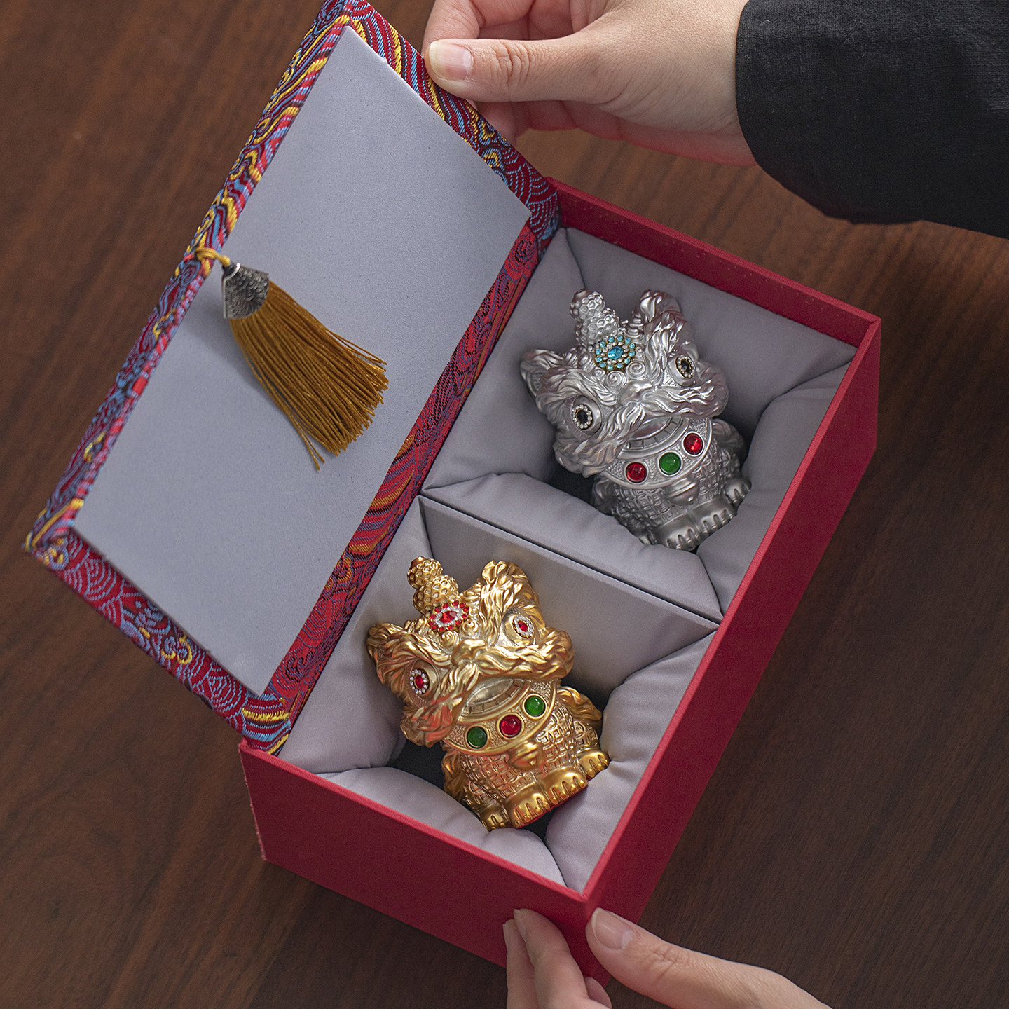 创意国风醒狮舞狮摆件家居办公室工位桌面茶桌茶宠装饰品生日礼物,淘宝优惠券,粉丝福利购,淘宝优惠卷