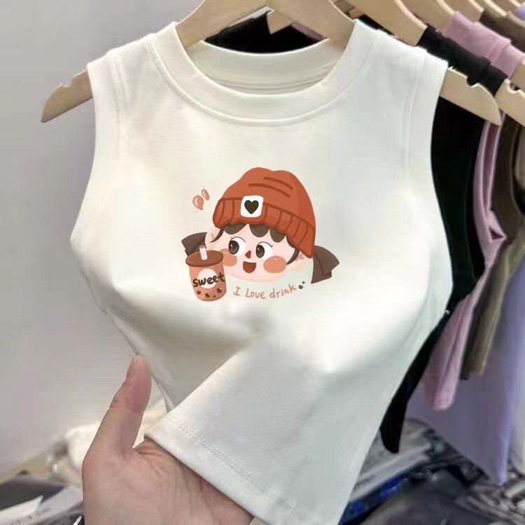 女童无袖上衣夏装短袖t恤2026新款宝宝纯棉洋气背心夏季儿童夏款T,淘宝优惠券,粉丝福利购,淘宝优惠卷