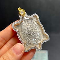 Thailands Buddhist dragon lady willow 2558 tortoise Buddhas card gold shell Shunfeng is sending the chain