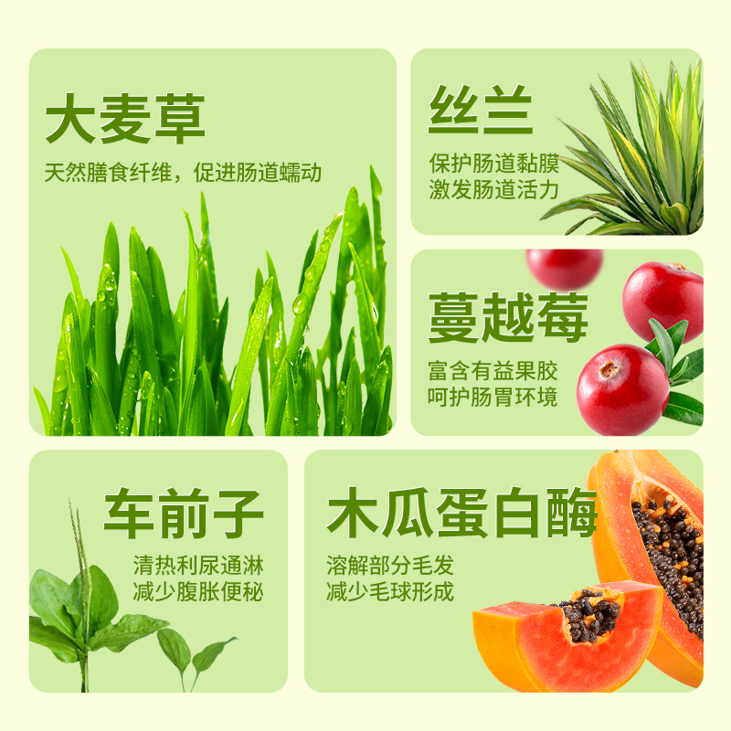 绝魅冻干鱼油棒猫草片化毛猫咪猫零食维生素片宠物零食猫草棒磨牙