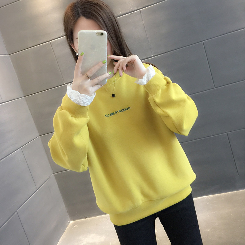 韩版女装2020年新款秋装上衣服卫衣 书见卫衣/绒衫