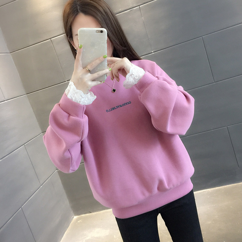 韩版女装2020年新款秋装上衣服卫衣 书见卫衣/绒衫