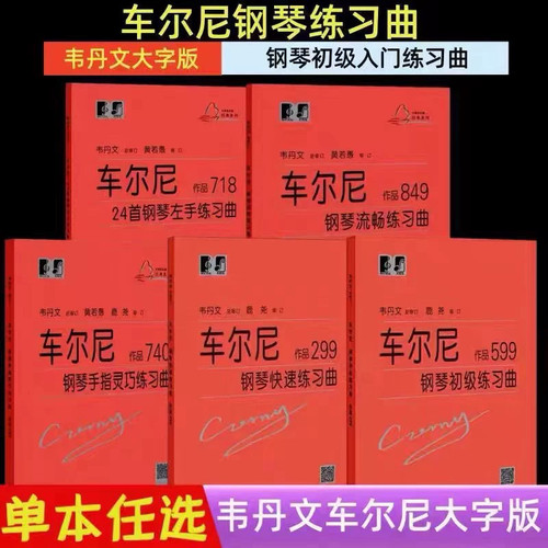 大字版 哈农钢琴练指法 大音符 韦丹文 拜厄钢琴练指法 车尔尼599 儿童成人基础教程初学者入门基础教程钢琴手指五指练习教程教材 - 图0