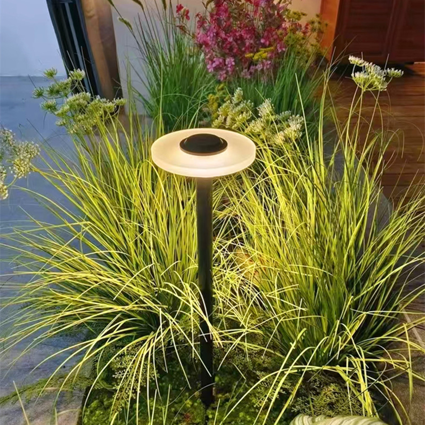 户外草坪灯防水庭院灯现代花园别墅led地插灯室外民宿院子装饰灯 - 图1