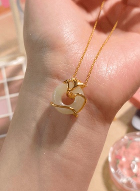 何其有幸和和田玉项链轻奢新中式七夕礼盒套装高级感送女朋友礼物