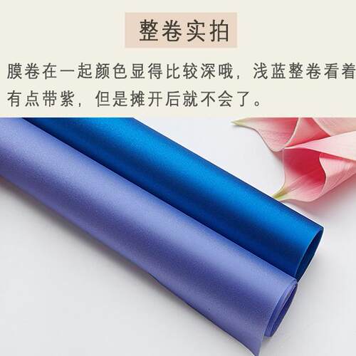 深浅蓝色玻璃贴膜透光不透明玻璃磨砂贴膜办公室贴纸窗户遮阳防窥 - 图2