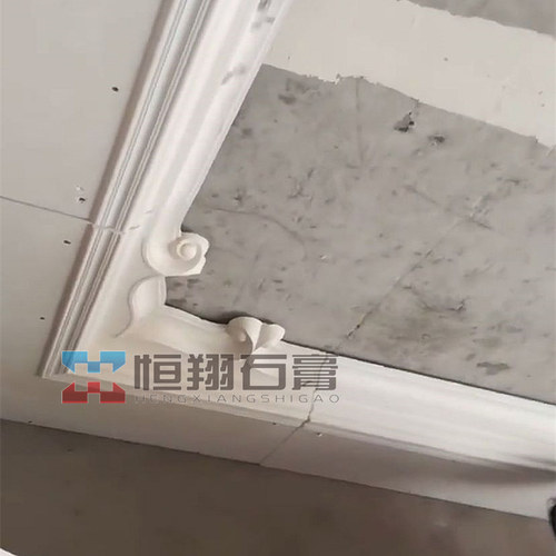 欧式客厅二级棚顶吊顶转角天花石膏线防火角花花棚顶四角法式雕花 - 图2