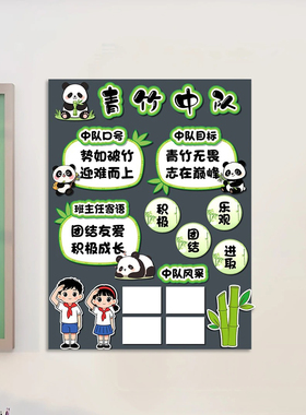 校园文化中队角文化墙班级教室布置展板环创KT板定制