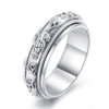 925 Silver Pixiu Turning Closed Ring for Men