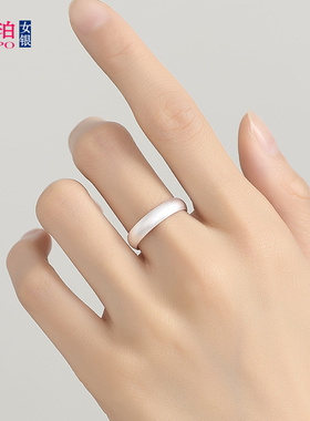 999足银古法泥鳅背闭口戒指