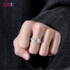 925 Silver Pixiu Turning Closed Ring for Men
