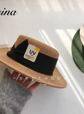 日系UV防晒草帽遮阳显脸小