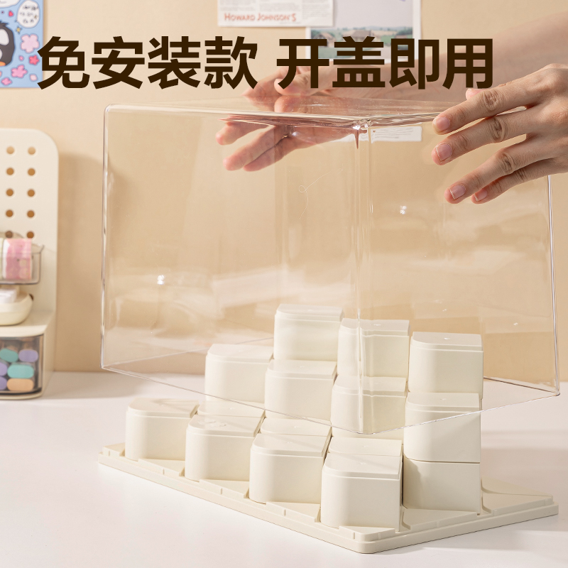 Deli HD transparent figure storage box