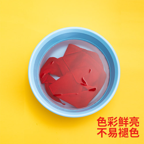得力红领巾小学生通用纯棉批发打结1.2米通用标准正品大号薄红儿童1-3年级通用纯色正品可批发 - 图1